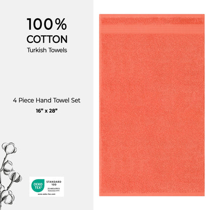 American Soft Linen Bekos 100% Cotton Turkish 4-Piece Hand Towel Sets, Wholesale Luxury Hand Towels