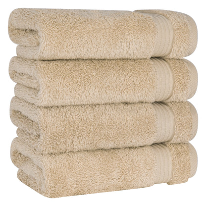 American Soft Linen Bekos 100% Cotton Turkish 4-Piece Hand Towel Sets, Wholesale Luxury Hand Towels