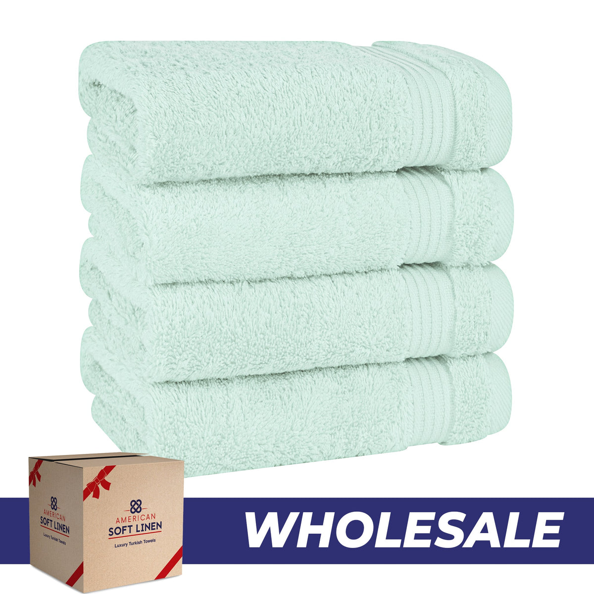 American Soft Linen Bekos 100% Cotton Turkish 4-Piece Hand Towel Sets, Wholesale Luxury Hand Towels