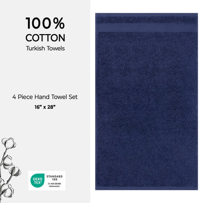American Soft Linen Bekos 100% Cotton Turkish 4-Piece Hand Towel Sets, Wholesale Luxury Hand Towels