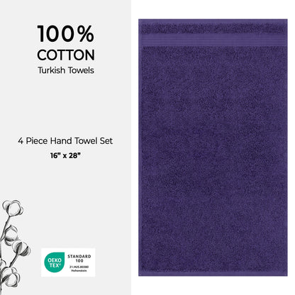 American Soft Linen Bekos 100% Cotton Turkish 4-Piece Hand Towel Sets, Wholesale Luxury Hand Towels