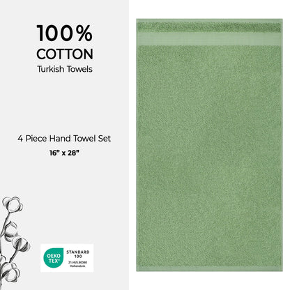American Soft Linen Bekos 100% Cotton Turkish 4-Piece Hand Towel Sets, Wholesale Luxury Hand Towels