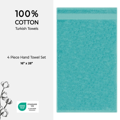American Soft Linen Bekos 100% Cotton Turkish 4-Piece Hand Towel Sets, Wholesale Luxury Hand Towels