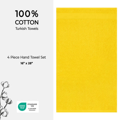 American Soft Linen Bekos 100% Cotton Turkish 4-Piece Hand Towel Sets, Wholesale Luxury Hand Towels