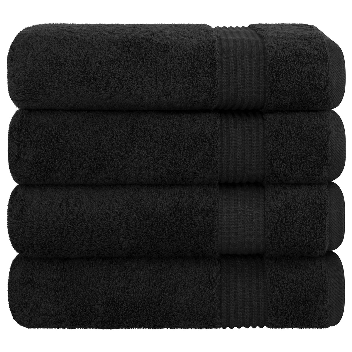 American Soft Linen Bekos 100% Cotton Turkish 4-Piece Bath Towel Sets, Wholesale Luxury Bath Towels