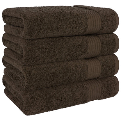 American Soft Linen Bekos 100% Cotton Turkish 4-Piece Bath Towel Sets, Wholesale Luxury Bath Towels