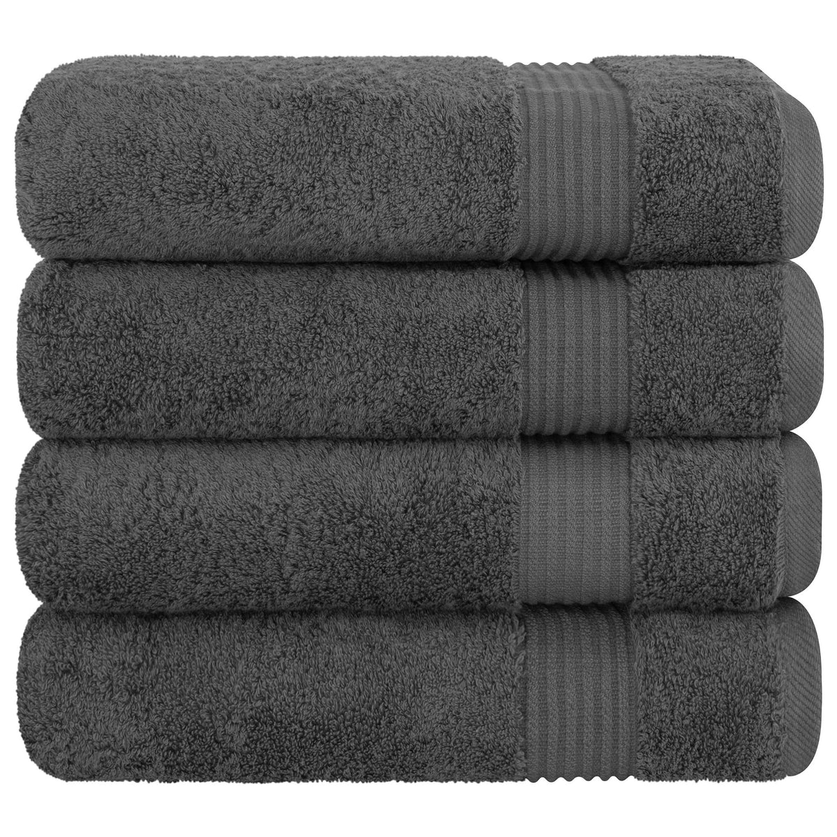 American Soft Linen Bekos 100% Cotton Turkish 4-Piece Bath Towel Sets, Wholesale Luxury Bath Towels