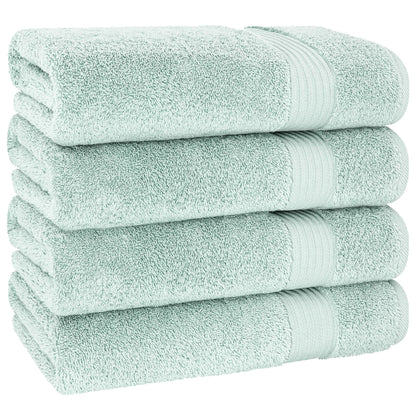 American Soft Linen Bekos 100% Cotton Turkish 4-Piece Bath Towel Sets, Wholesale Luxury Bath Towels