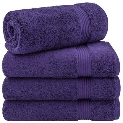 American Soft Linen Bekos 100% Cotton Turkish 4-Piece Bath Towel Sets, Wholesale Luxury Bath Towels