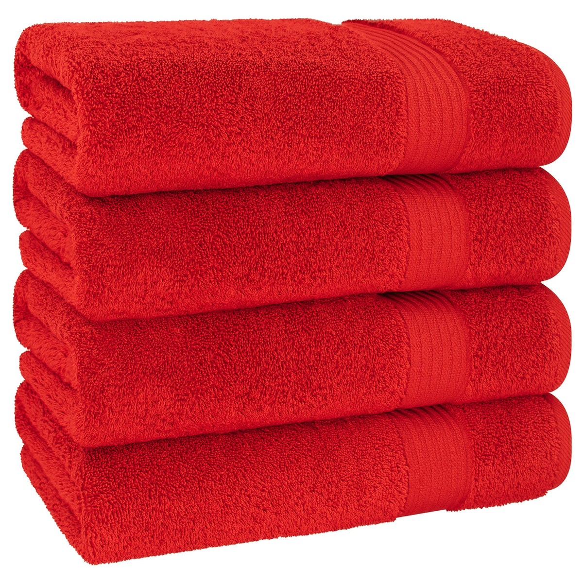 American Soft Linen Bekos 100% Cotton Turkish 4-Piece Bath Towel Sets, Wholesale Luxury Bath Towels