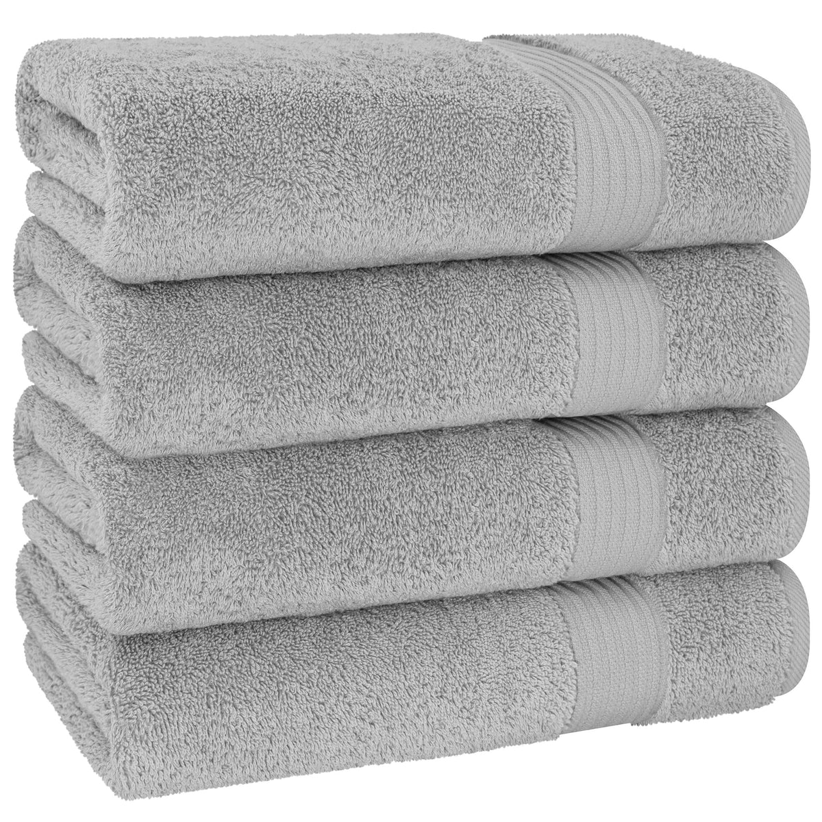 American Soft Linen Bekos 100% Cotton Turkish 4-Piece Bath Towel Sets, Wholesale Luxury Bath Towels