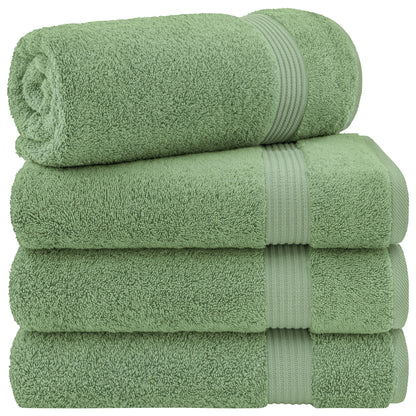 American Soft Linen Bekos 100% Cotton Turkish 4-Piece Bath Towel Sets, Wholesale Luxury Bath Towels