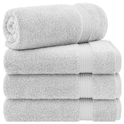 American Soft Linen Bekos 100% Cotton Turkish 4-Piece Bath Towel Sets, Wholesale Luxury Bath Towels