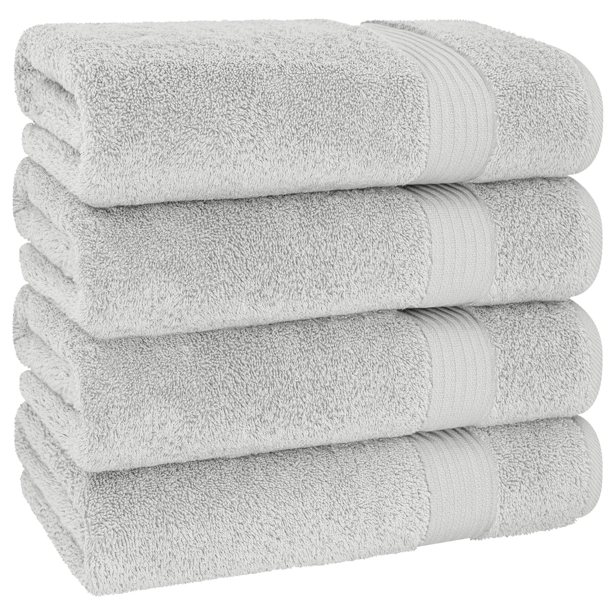 American Soft Linen Bekos 100% Cotton Turkish 4-Piece Bath Towel Sets, Wholesale Luxury Bath Towels