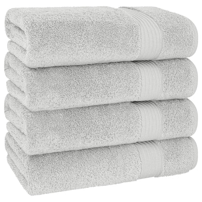 American Soft Linen Bekos 100% Cotton Turkish 4-Piece Bath Towel Sets, Wholesale Luxury Bath Towels