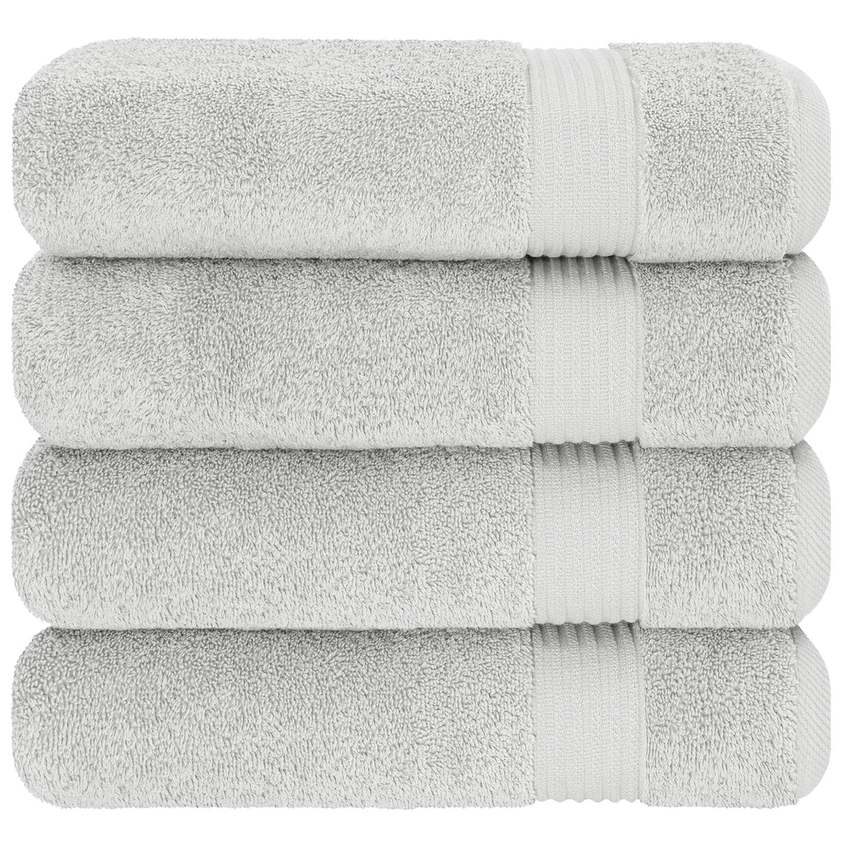 American Soft Linen Bekos 100% Cotton Turkish 4-Piece Bath Towel Sets, Wholesale Luxury Bath Towels