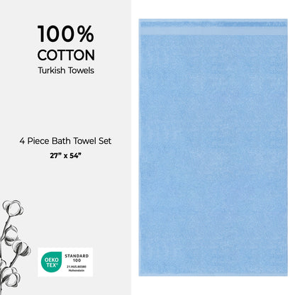 American Soft Linen Bekos 100% Cotton Turkish 4-Piece Bath Towel Sets, Wholesale Luxury Bath Towels