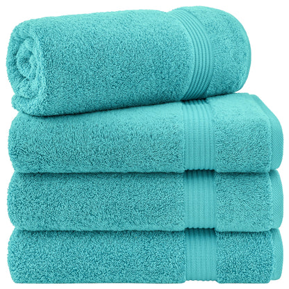 American Soft Linen Bekos 100% Cotton Turkish 4-Piece Bath Towel Sets, Wholesale Luxury Bath Towels