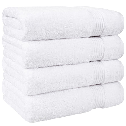 American Soft Linen Bekos 100% Cotton Turkish 4-Piece Bath Towel Sets, Wholesale Luxury Bath Towels