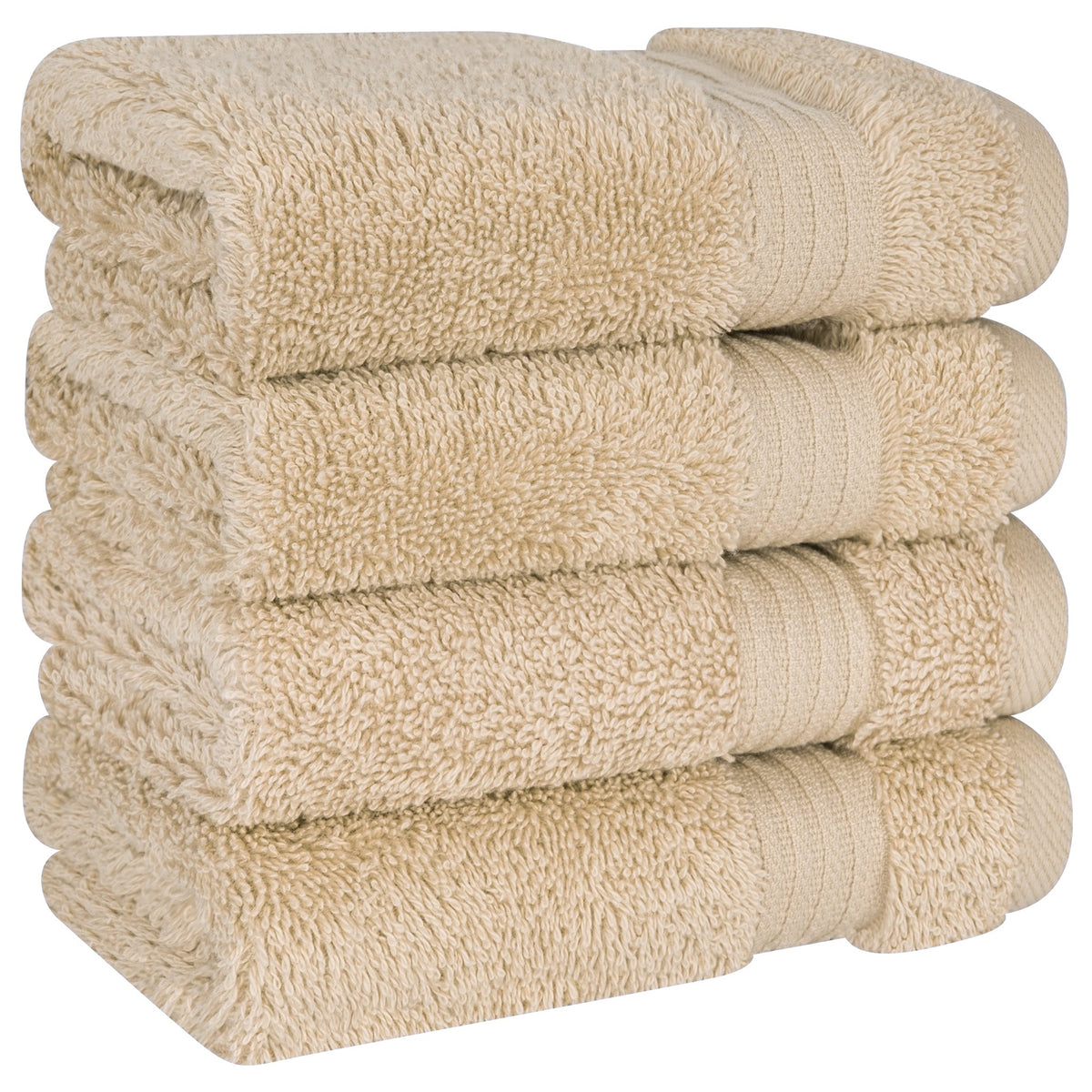 American Soft Linen Bekos 100% Cotton Turkish 4-Piece Washcloth Towel Sets, Wholesale Luxury Towels