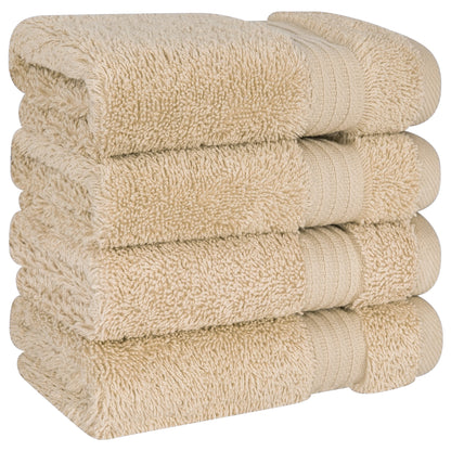 American Soft Linen Bekos 100% Cotton Turkish 4-Piece Washcloth Towel Sets, Wholesale Luxury Towels