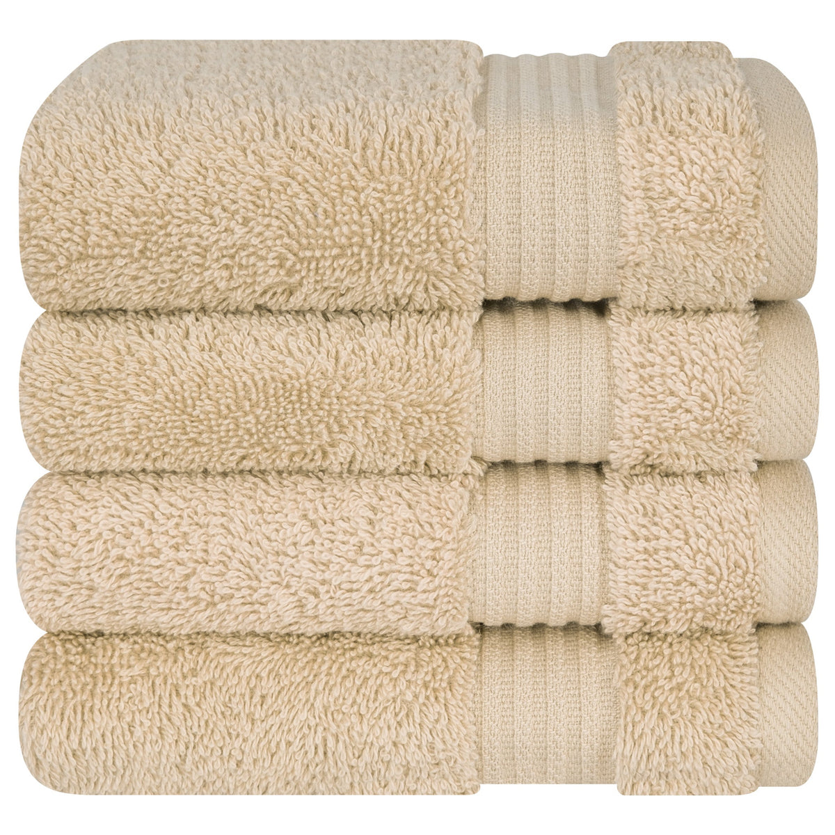 American Soft Linen Bekos 100% Cotton Turkish 4-Piece Washcloth Towel Sets, Wholesale Luxury Towels
