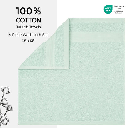American Soft Linen Bekos 100% Cotton Turkish 4-Piece Washcloth Towel Sets, Wholesale Luxury Towels