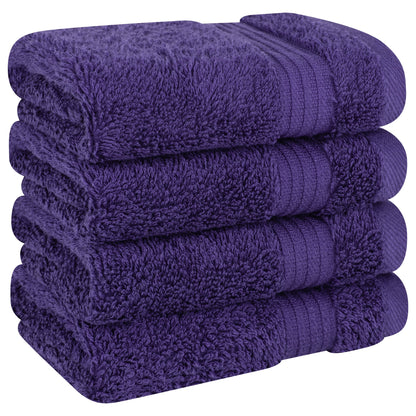 American Soft Linen Bekos 100% Cotton Turkish 4-Piece Washcloth Towel Sets, Wholesale Luxury Towels