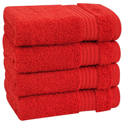 American Soft Linen Bekos 100% Cotton Turkish 4-Piece Washcloth Towel Sets, Wholesale Luxury Towels