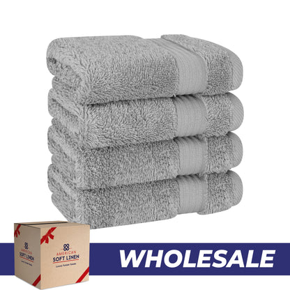 American Soft Linen Bekos 100% Cotton Turkish 4-Piece Washcloth Towel Sets, Wholesale Luxury Towels