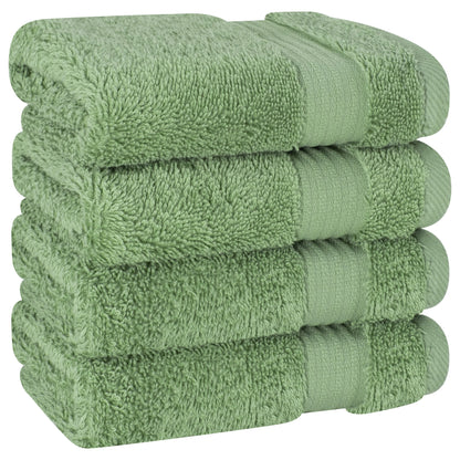 American Soft Linen Bekos 100% Cotton Turkish 4-Piece Washcloth Towel Sets, Wholesale Luxury Towels