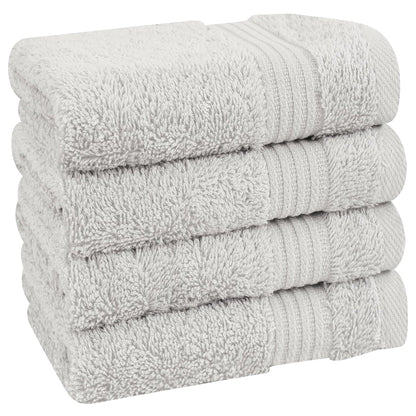 American Soft Linen Bekos 100% Cotton Turkish 4-Piece Washcloth Towel Sets, Wholesale Luxury Towels