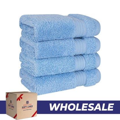 American Soft Linen Bekos 100% Cotton Turkish 4-Piece Washcloth Towel Sets, Wholesale Luxury Towels