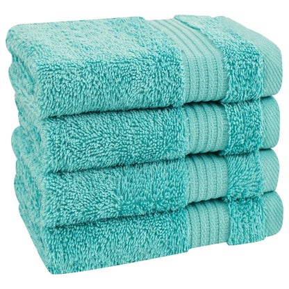 American Soft Linen Bekos 100% Cotton Turkish 4-Piece Washcloth Towel Sets, Wholesale Luxury Towels