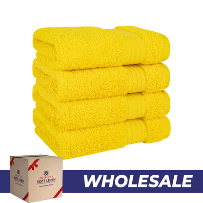 American Soft Linen Bekos 100% Cotton Turkish 4-Piece Washcloth Towel Sets, Wholesale Luxury Towels