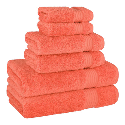 American Soft Linen Bekos 100% Cotton 6-Piece Turkish Bath Towel Sets, Wholesale Luxury Bath Towels