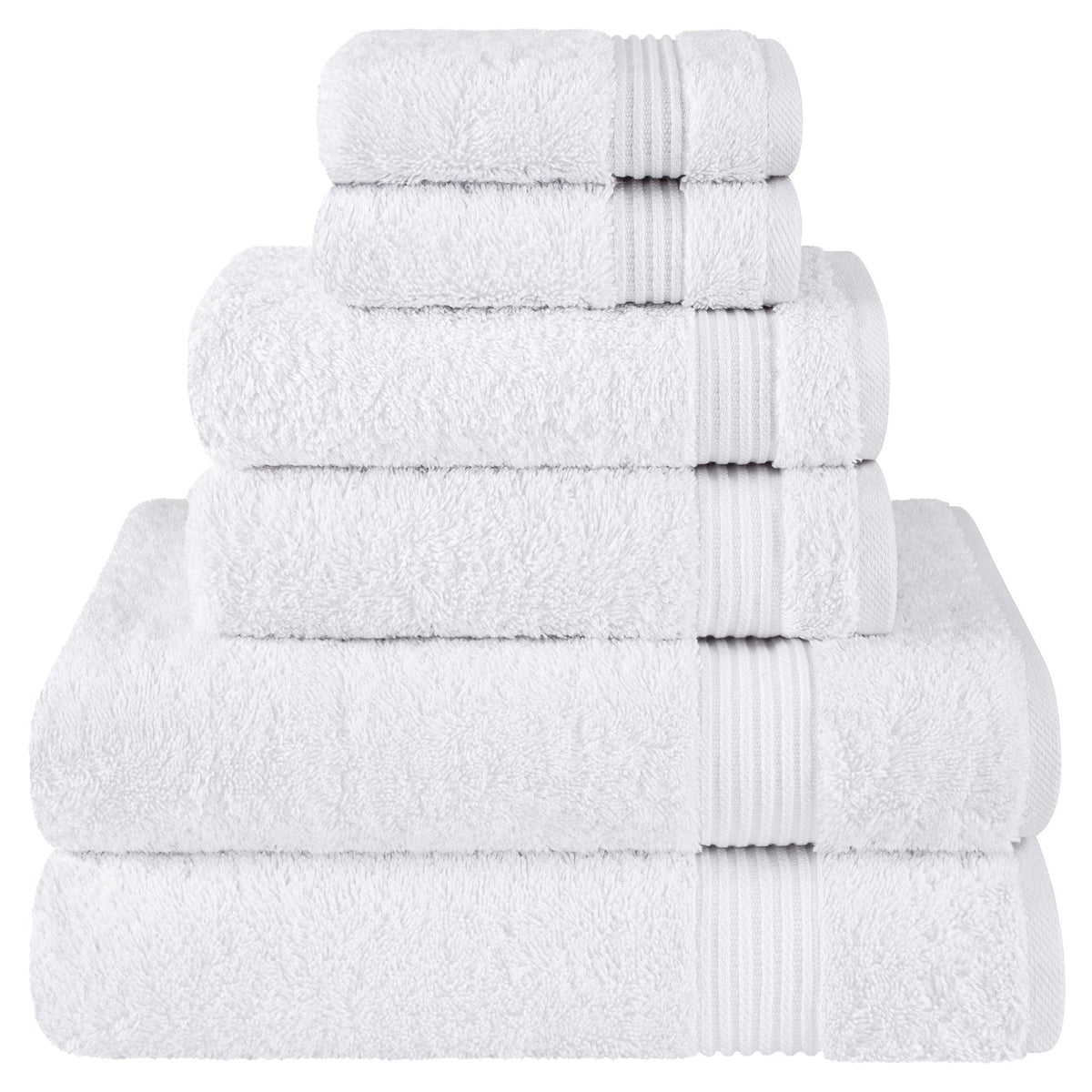 American Soft Linen Bekos 100% Cotton 6-Piece Turkish Bath Towel Sets, Wholesale Luxury Bath Towels