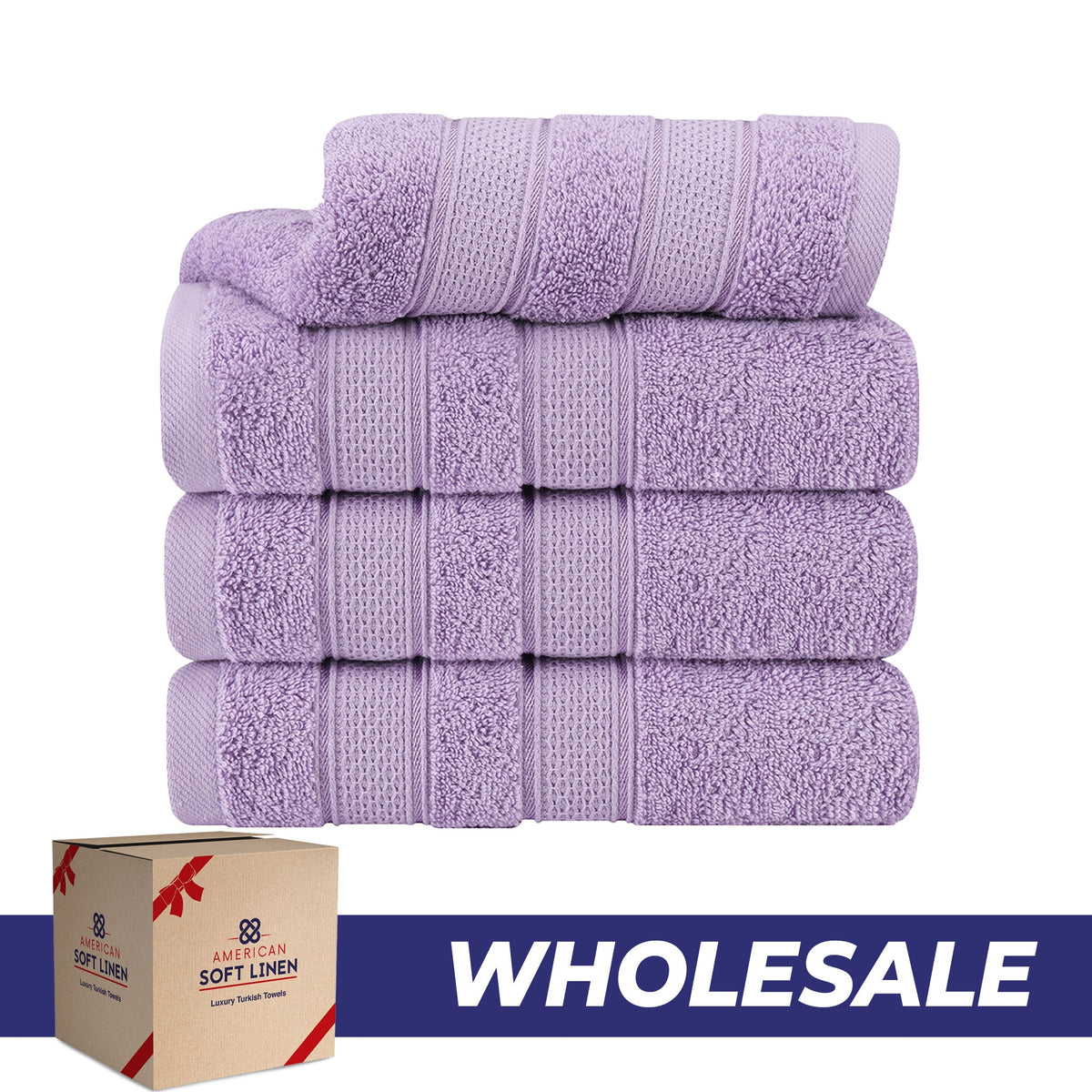 Salem 4 Piece 100% Cotton Luxury Turkish Hand Towel Sets - Wholesale hand towels