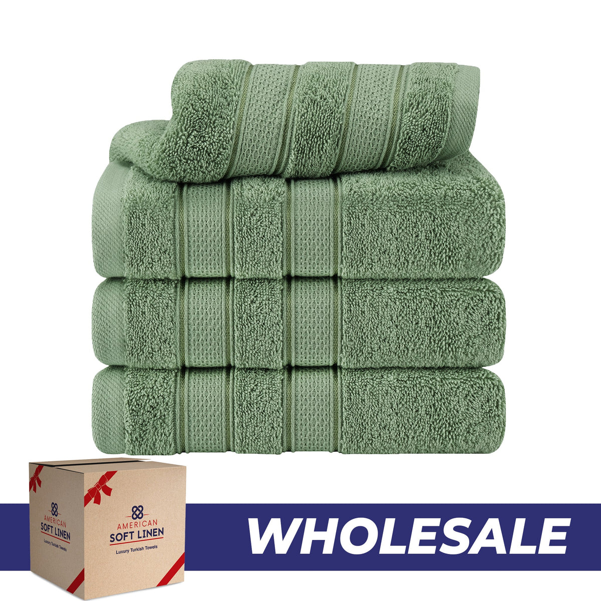 Salem 4 Piece 100% Cotton Luxury Turkish Hand Towel Sets - Wholesale hand towels