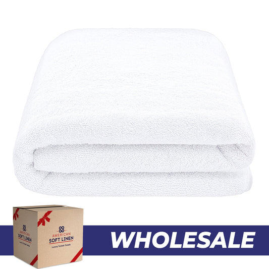 40x80 Oversized Bath Sheets – 12 Pack | Premium 600 GSM Cotton