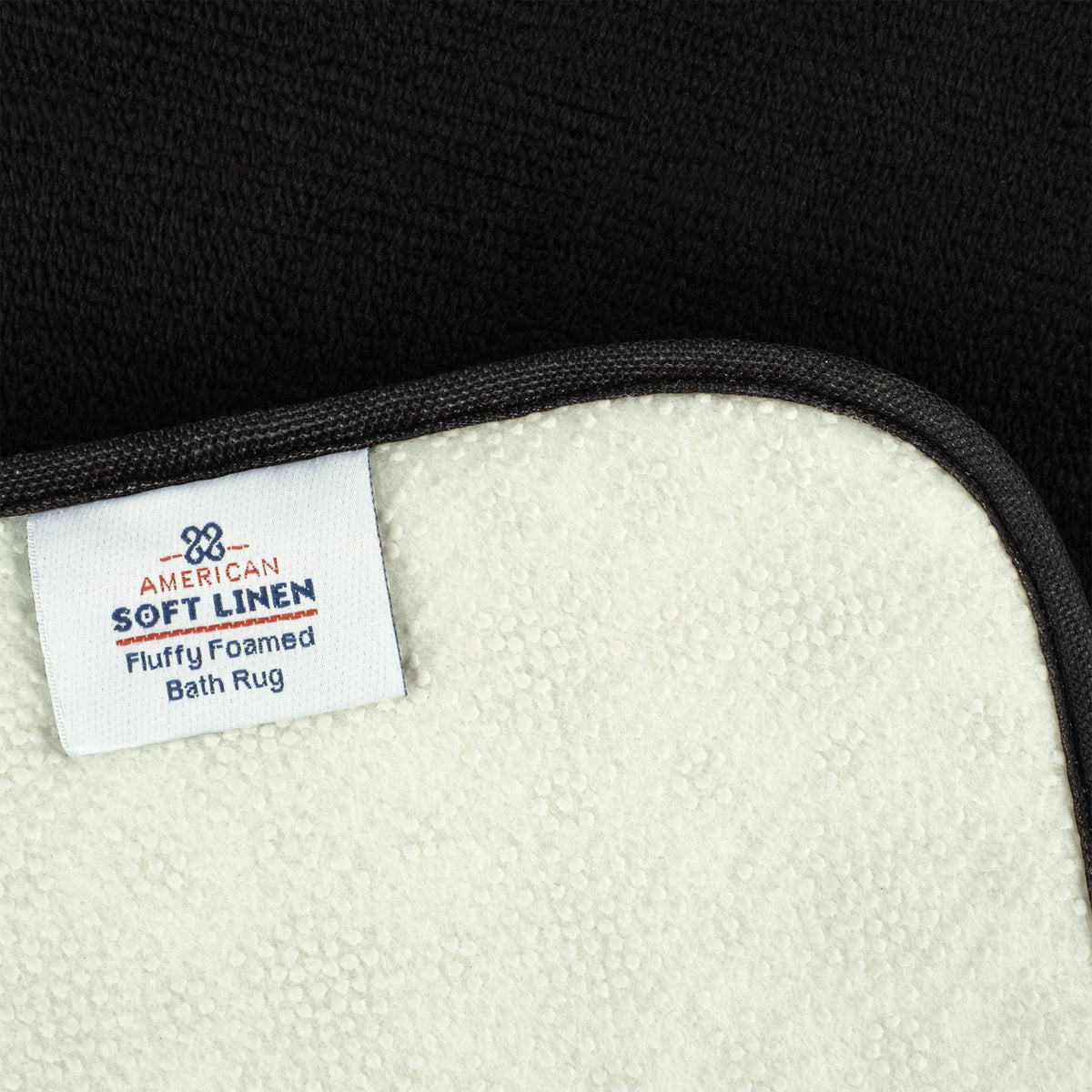 American Soft Linen Fluffy Foamed Bath Rug, 21x32 inches Bath Rugs for Bathroom, 100% Polyester Upper Fluffy Surface and Grip Enhanced Base - 18 Set Case Pack