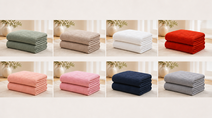 Turkish Cotton Coverlet – Soft Salmon, 79 × 91 in