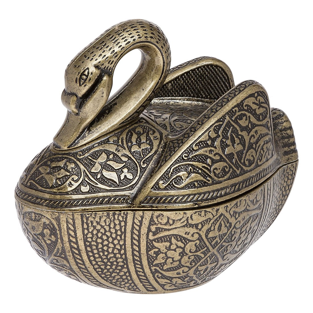 Sugar Bowl - Swan - Antique Gold Tone - Acar catalog image