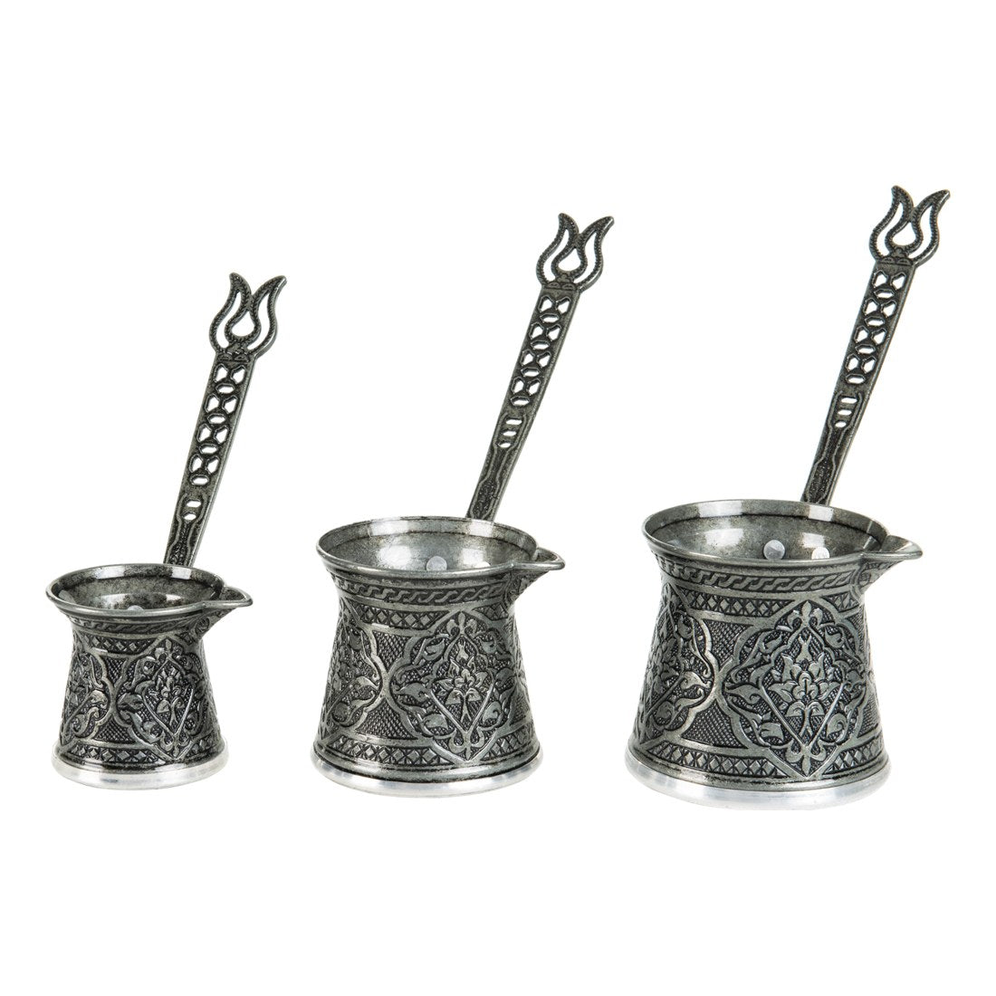 Decorative Coffee Pot Set - Triple - Tinned Finish - Acar catalog image
