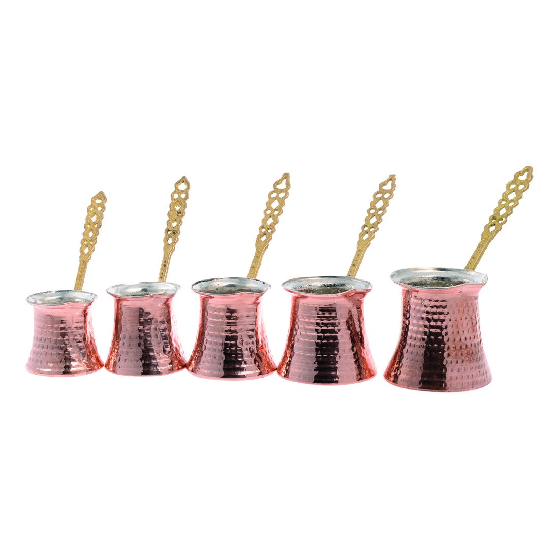 Turkish Coffee Pot Set - Five Cast Handle - Red - Acar catalog image