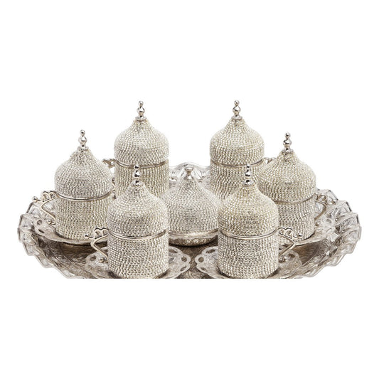 6-Person Coffee Gem-Style Set - Gem-Style Series - White - Acar catalog image