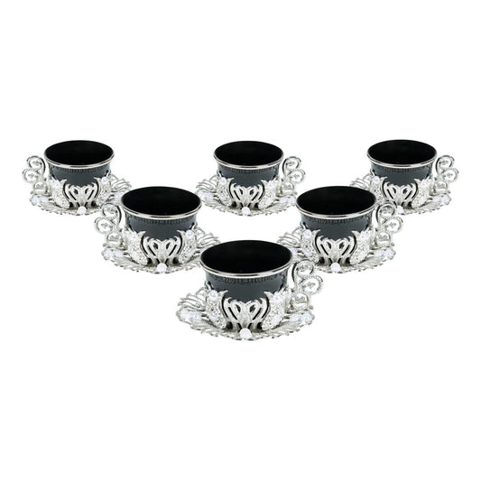 6-Person Gem-Style Presentation Set - Black - White - Acar catalog image