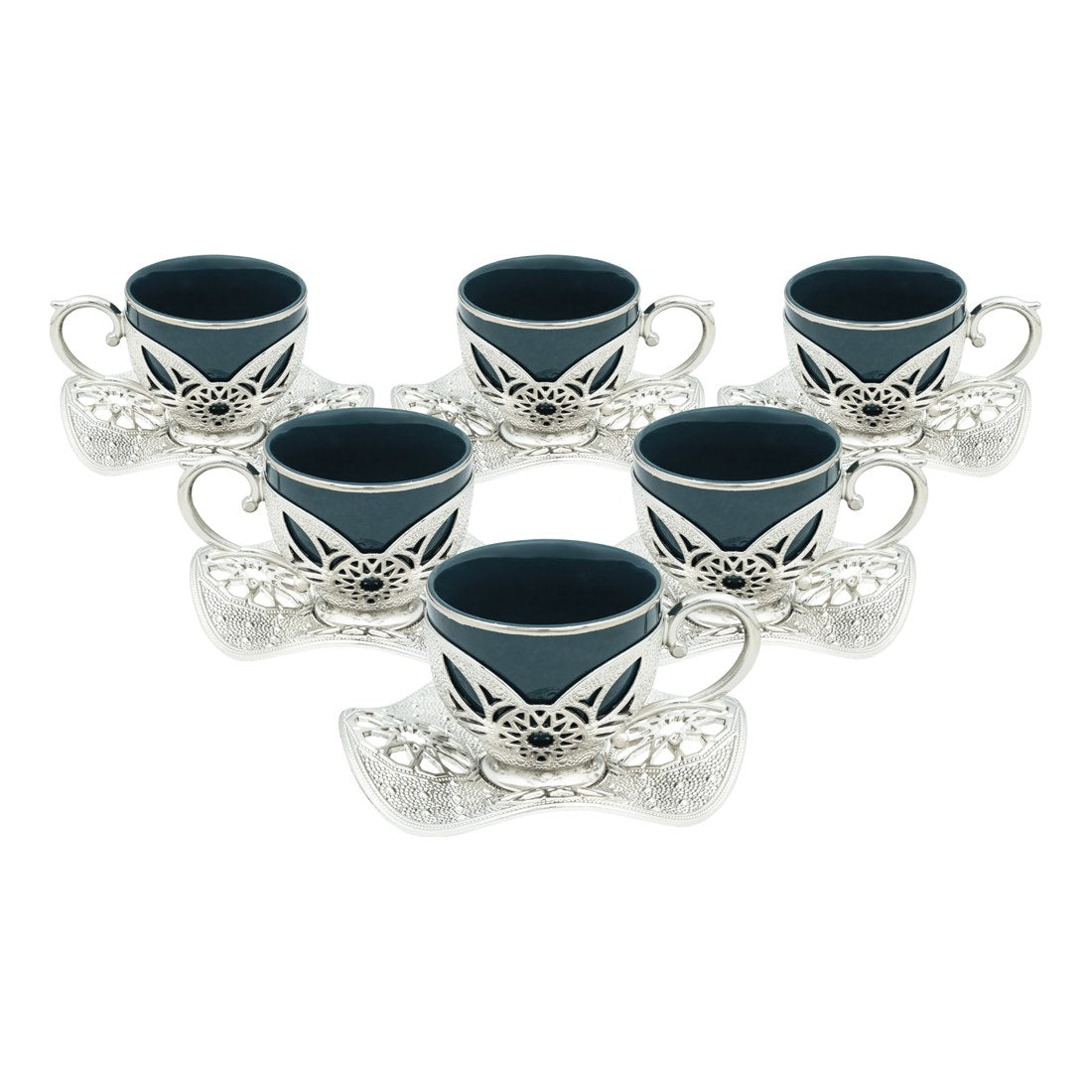 6-Person Presentation Set - Busra Green - White - Acar catalog image