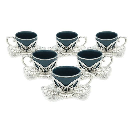 6-Person Presentation Set - Busra Green - White - Acar catalog image