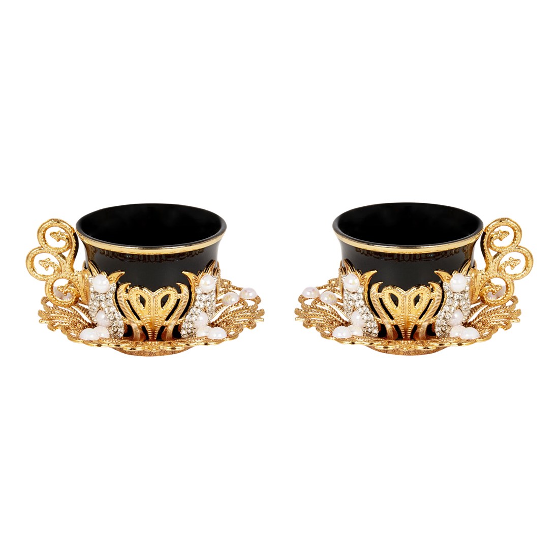 2-Person Presentation Set - Gem-Style - Black - Gold Tone - Acar catalog image
